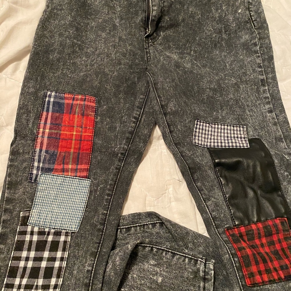 Juniors Roma studio patchwork jeans